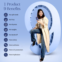 Raise Viral Korean Glass like Shine Combo | Fall Fighter Shampoo & On Cloud 9 Treatment | Instant Korean Glass-Like Shine