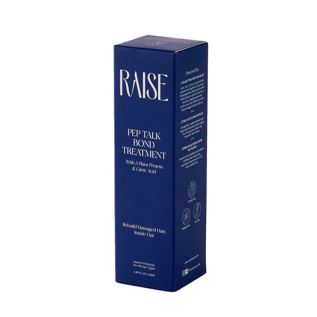 Raise Pep Talk Leave-In Hair Bond Treatment For Damaged & Frizzy Hair (50ml) - Raise