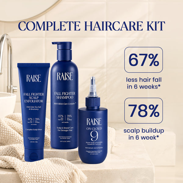 Scalp Detox Kit | Scalp Exfoliator + Fall Fighter Shampoo + On Cloud 9 Hair Mask