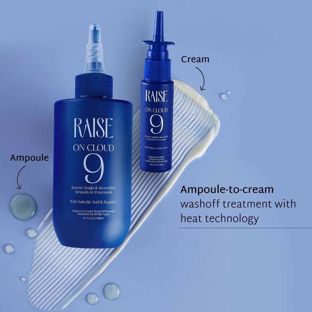Raise Viral Korean On Cloud 9 Duo | Instant Korean Glass like Shine | Scalp & Strand Magic