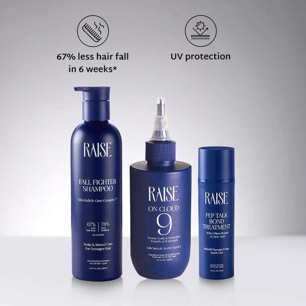 Complete Haircare Kit | Fall Fighter Shampoo + On Cloud 9 Hair Mask + Pep Talk Bond Treatment