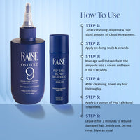 Raise Viral Korean Glass like Hair Combo | Instant Korean Glass like Shine & 2-Min Damage Repair | On Cloud 9 & Pep Talk