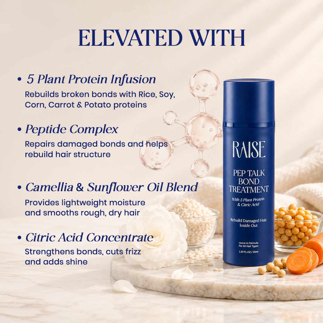 Pep Talk Leave-In Hair Bond Treatment For Damaged & Frizzy Hair (50ml)