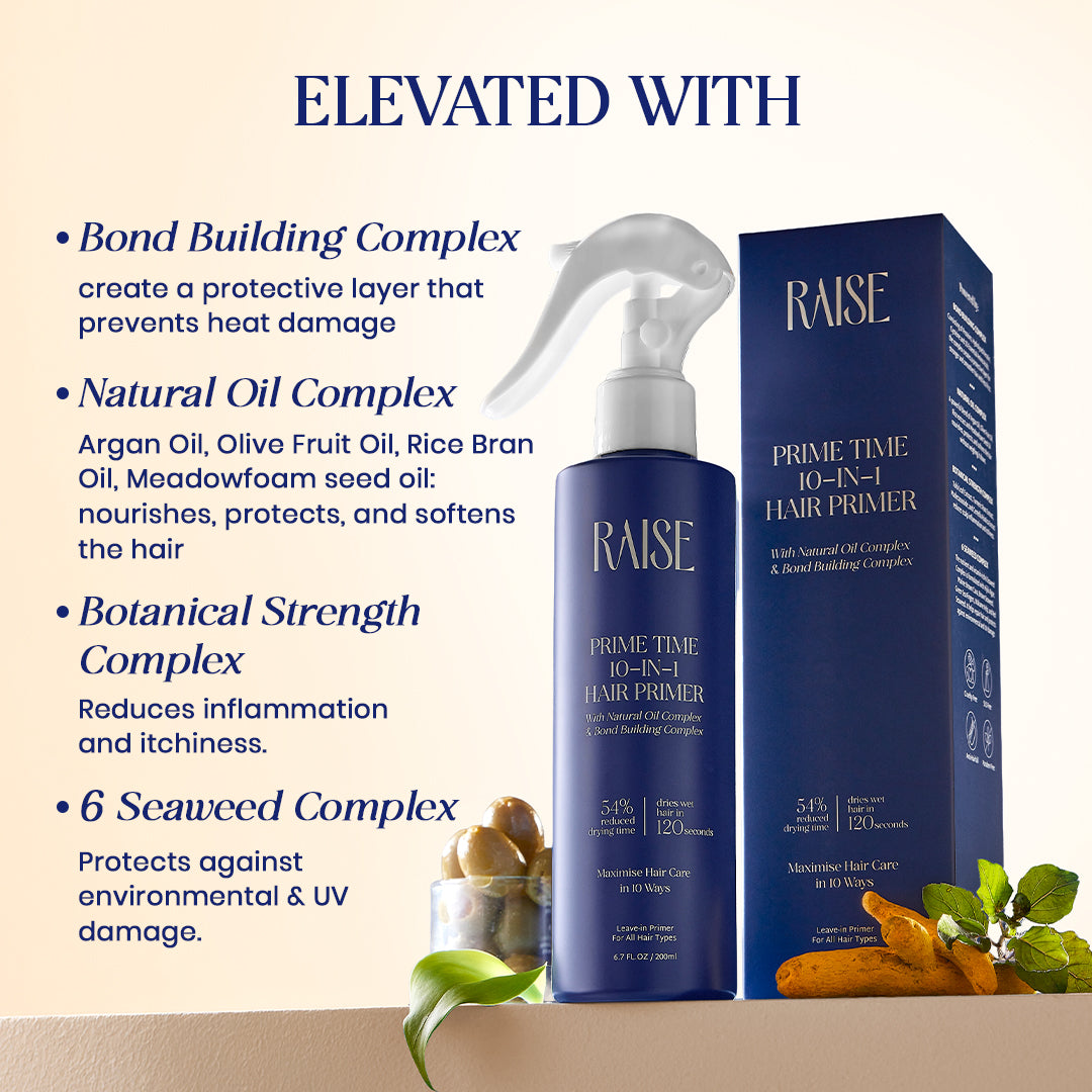 Prime Time 10-in-1 Hair Primer (200ml) | Heat Protection Spray