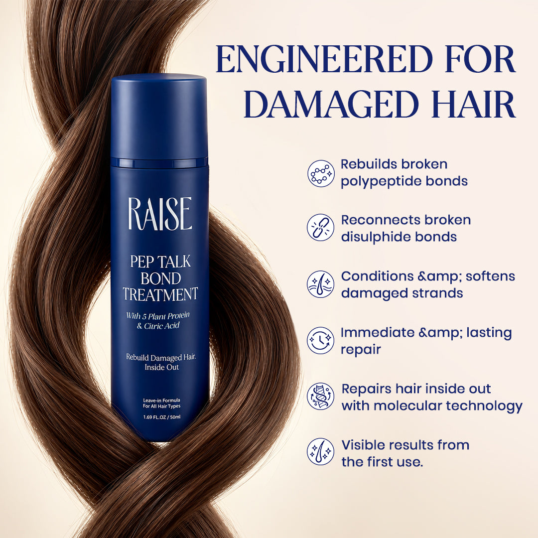 Pep Talk Leave-In Hair Bond Treatment For Damaged & Frizzy Hair (50ml)