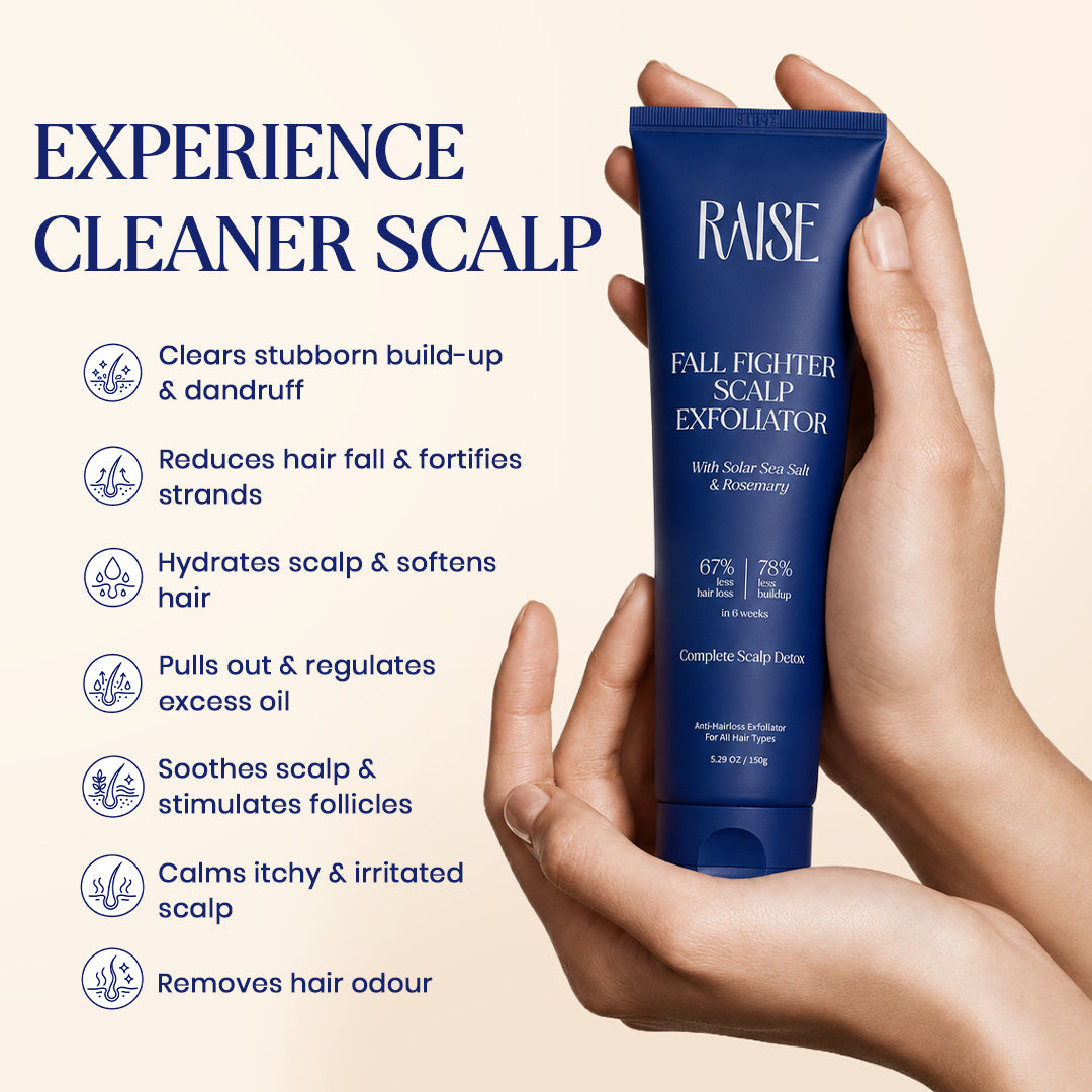 Fall Fighter Scalp Exfoliator | Viral Scalp Detox, Hair Fall & Dandruff Scrub