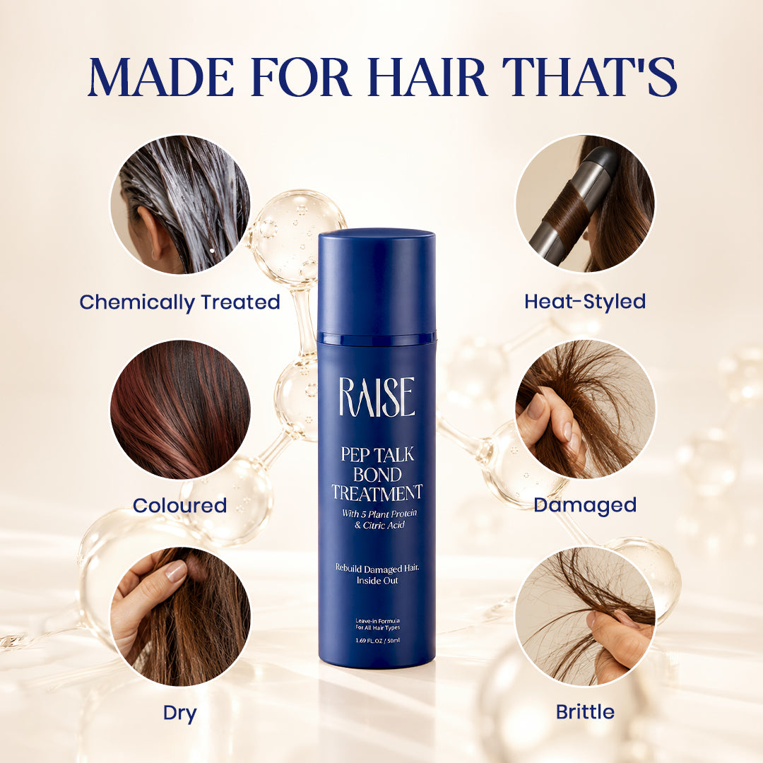 Pep Talk Leave-In Hair Bond Treatment For Damaged & Frizzy Hair (50ml)