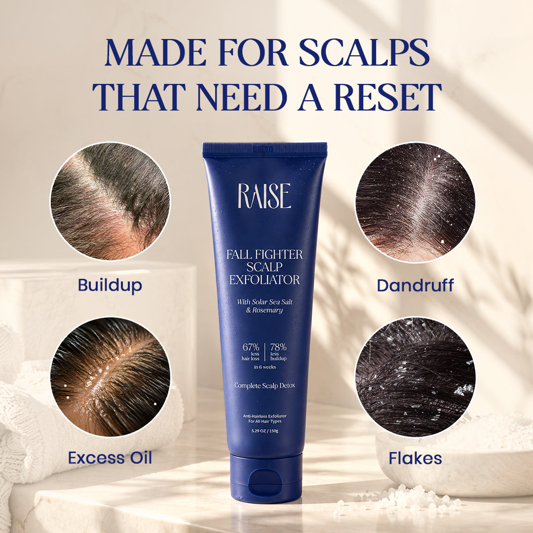Fall Fighter Scalp Exfoliator | Viral Scalp Detox, Hair Fall & Dandruff Scrub
