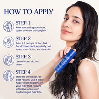 Pep Talk Leave-In Hair Bond Treatment For Damaged & Frizzy Hair (50ml)
