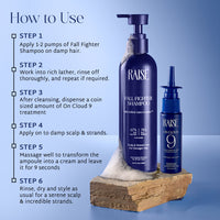 Raise Viral Korean Glass like Shine Combo | Fall Fighter Shampoo & On Cloud 9 Treatment | Instant Korean Glass-Like Shine
