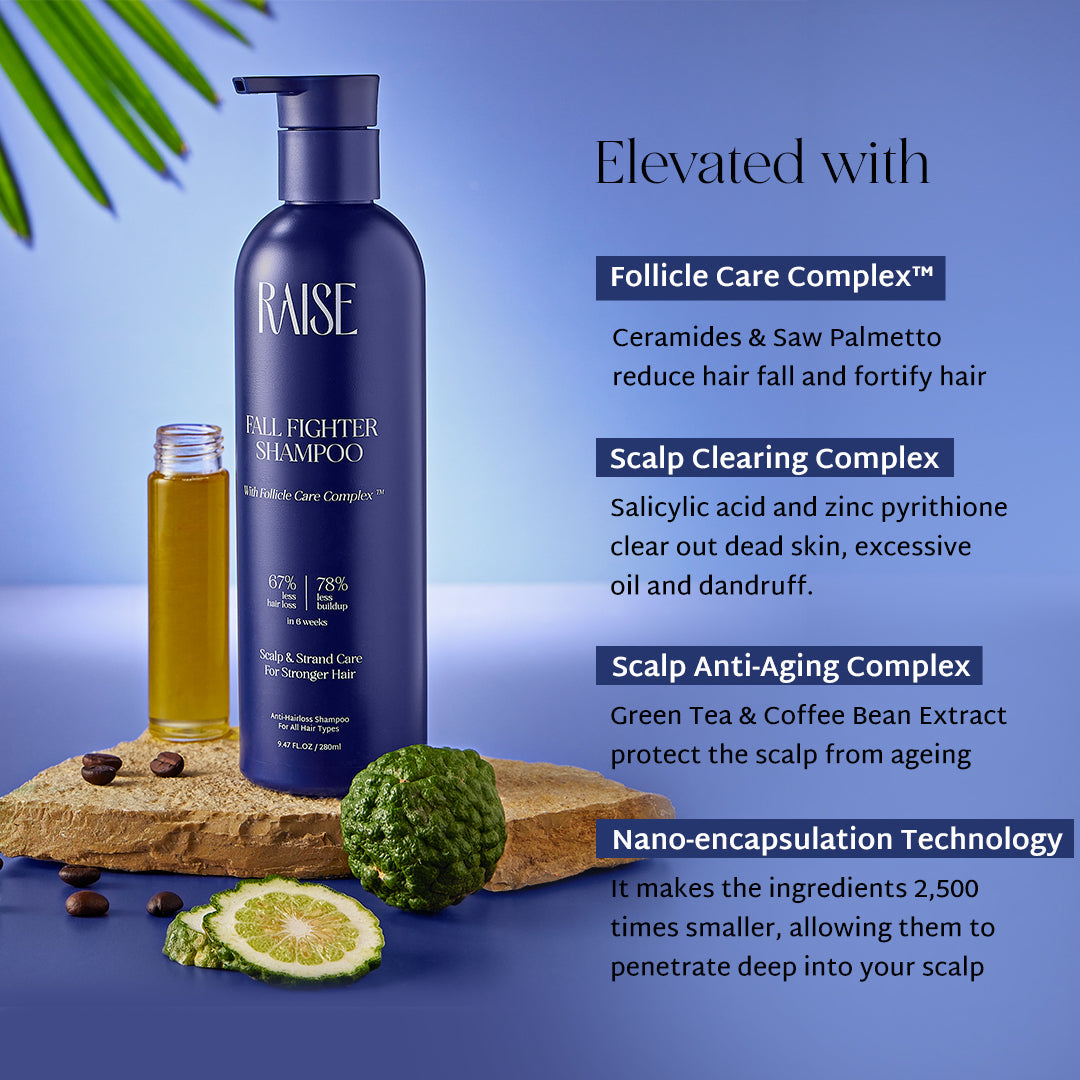 Raise Shampoo with Zinc Pyrithione, Saw Palmetto and Ceramides