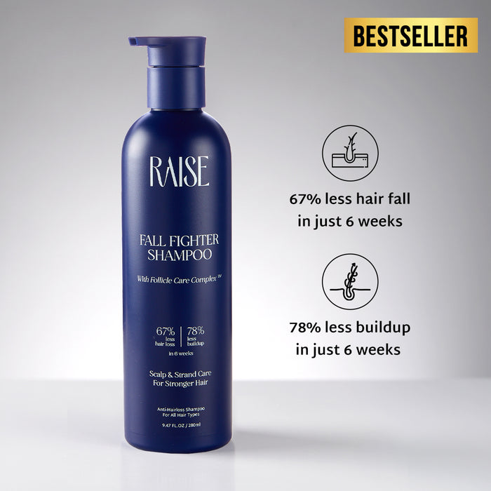 Raise Fall Fighter Shampoo for Hair Fall and Dandruff