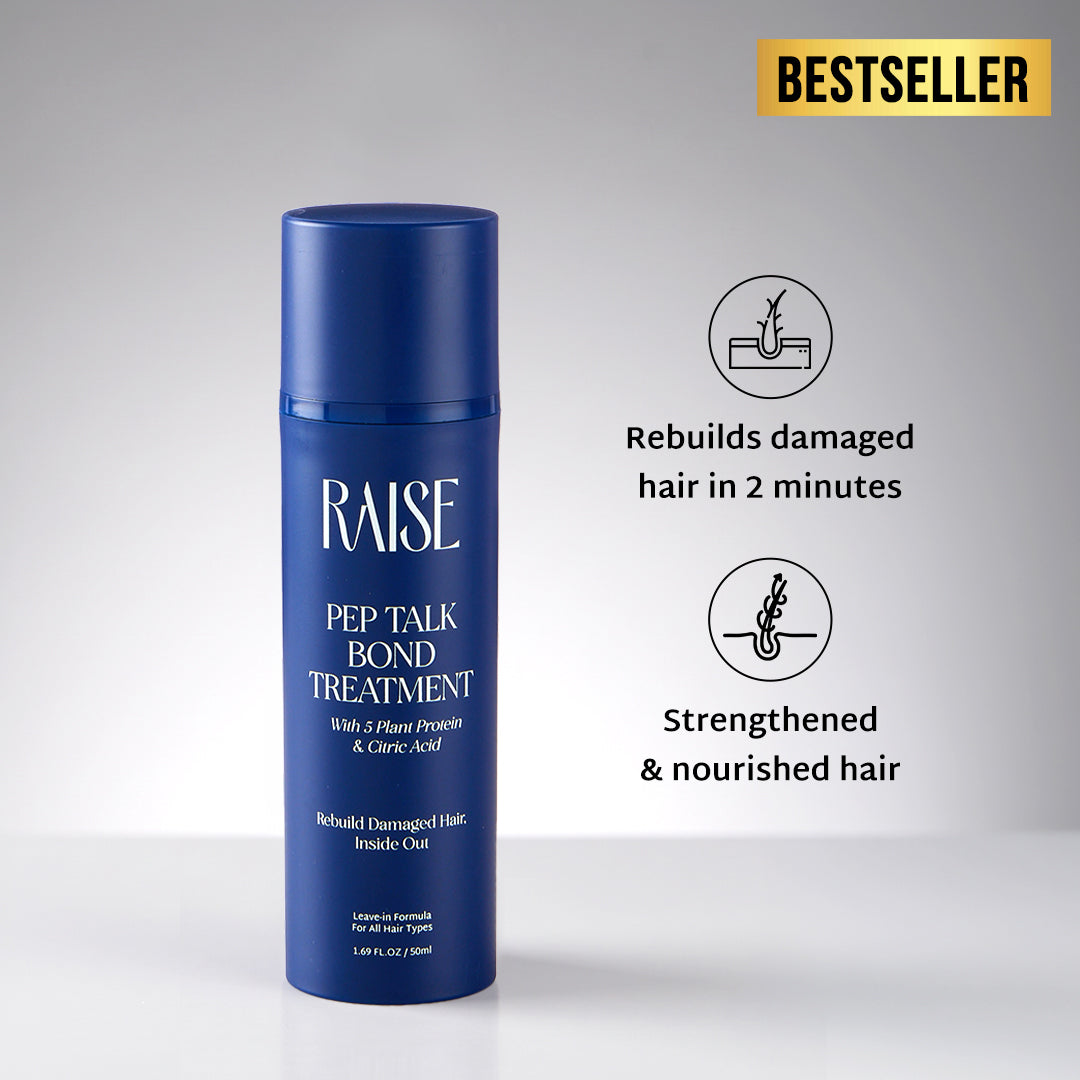 Raise Pep Talk Leave-In Hair Bond Treatment For Damaged & Frizzy Hair (50ml)
